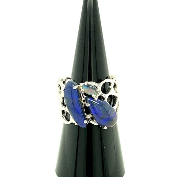 3 opals one ring